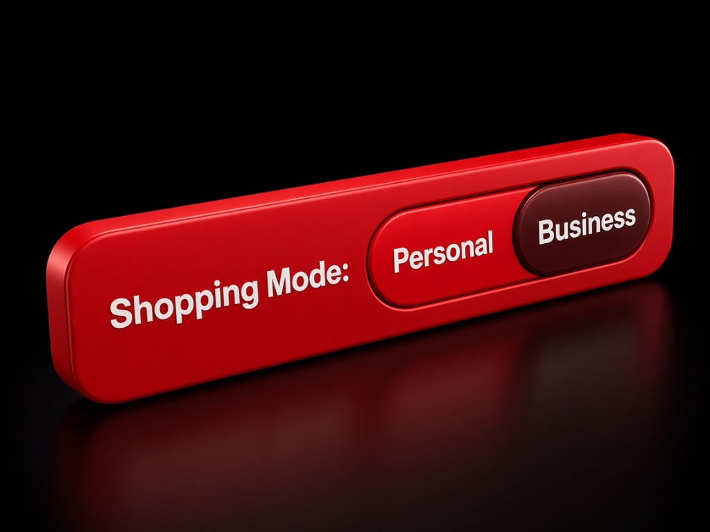 Shopping mode set to Business